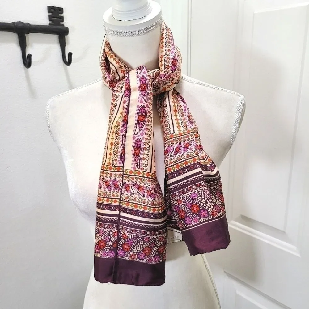 Vintage Echo Silk Rectangle Scarf Japan